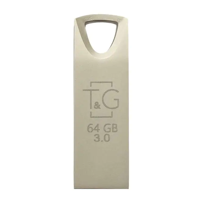 Купити оптом Купити Флешка 3.0 USB 64GB T&G метал 117 сірий оптом - ціна 318 грн в Україні 