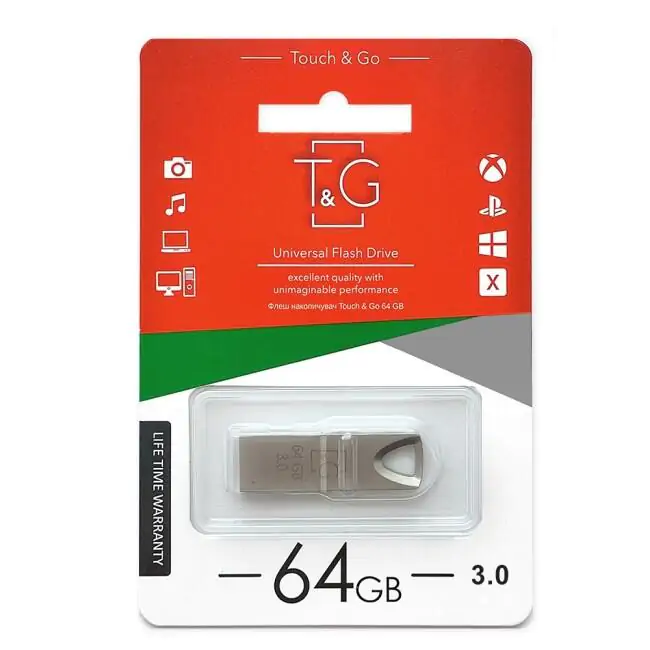 Купити оптом Купити Флешка 3.0 USB 64GB T&G метал 117 сірий оптом - ціна 318 грн в Україні , зображення 2