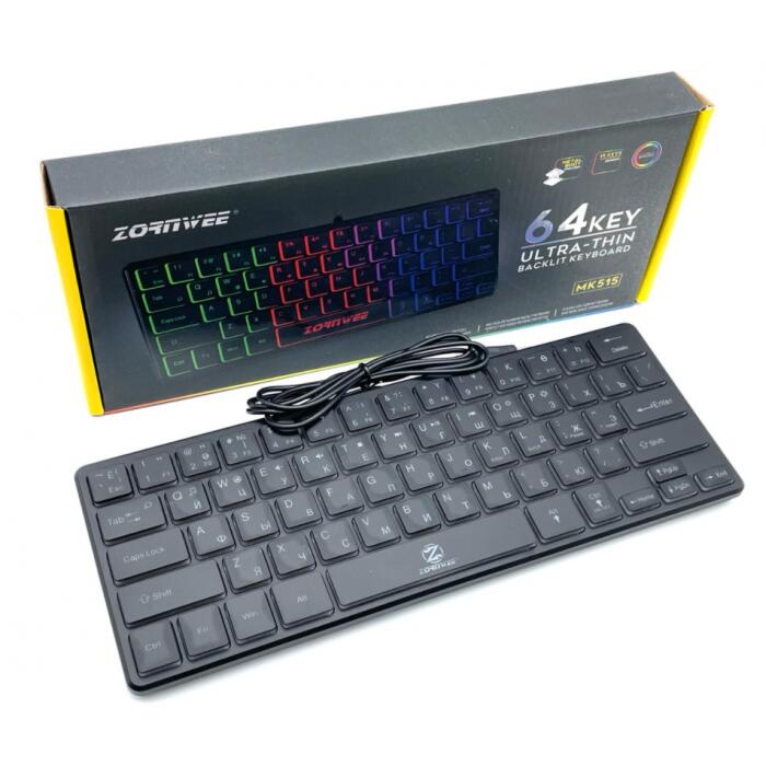 Купить оптом Клавиатура проводная ZORNWEE ZE-515 (RGB подсветка)