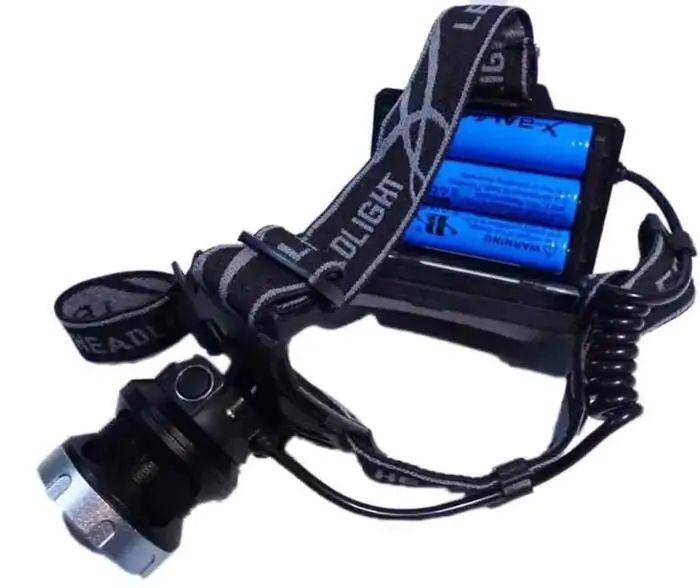 Купить оптом Светодиодный налобный фонарь BL-8070-P50 (3 шт 18650) в Украине 