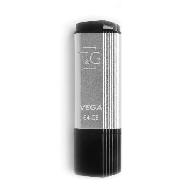 Купить оптом Флешка USB 64GB T&G Vega серебро в Украине , изображение 2