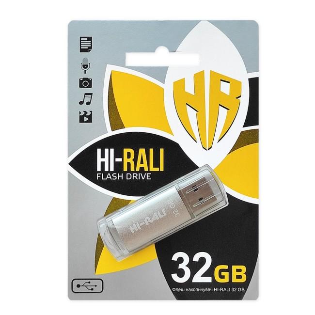 Купить оптом Флешка 32GB HI-RALI Rocket серебро