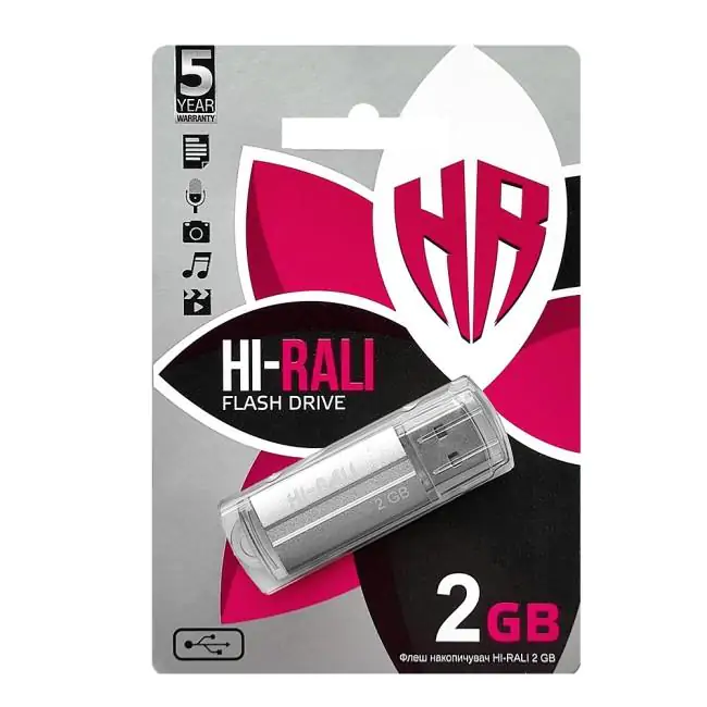 Купить оптом Флешка USB 2GB Hi-Rali Corsair серебро в Украине , изображение 2