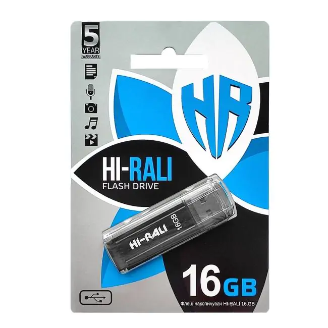 Купить оптом Флешка USB 16GB Hi-Rali Stark черный в Украине , изображение 2