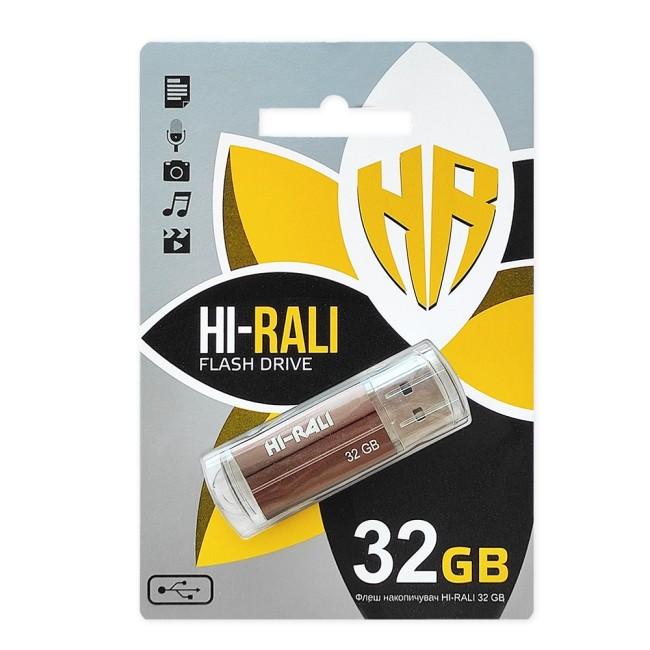 Купить оптом Флешка USB 32GB Hi-Rali Corsair бронза