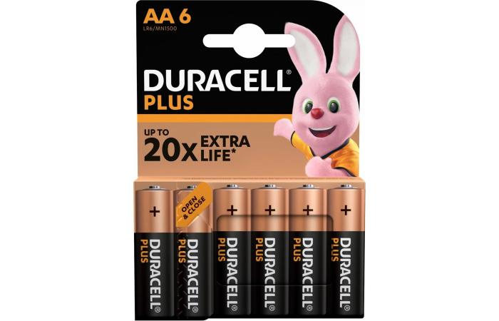 Купить оптом Батарейка щелочная DURACELL PLUS LR6/AA 6шт/блистер (Цена указана за 6шт) Оригинал в Украине