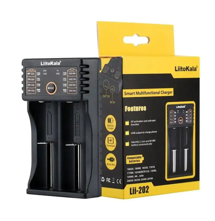 Купить оптом Зарядное на 2 аккумулятора LiitoKala Lii-202 (универсальное) в Украине 