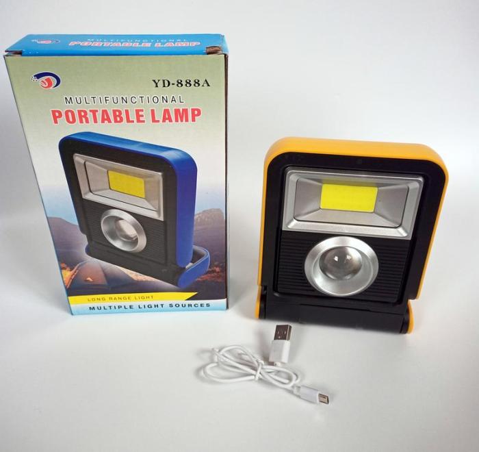 Купить оптом Прожектор светильник YD-888A (съемный акб + солнечная панель)