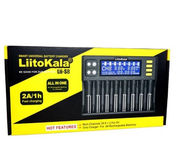 Купить оптом Зарядное на 8 аккумуляторов LiitoKala Lii-S8 (универсальное)