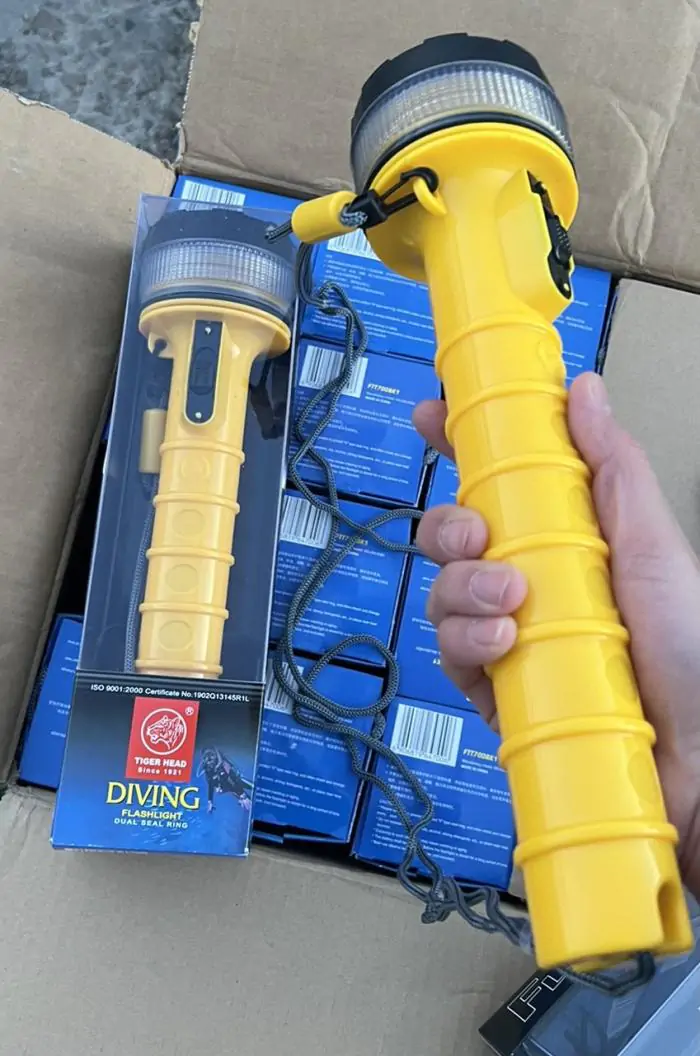 Купити оптом Купити Підводний ручний ліхтар FTT700BK1 (на батарейках R20 4 шт) оптом - ціна 158 грн в Україні 