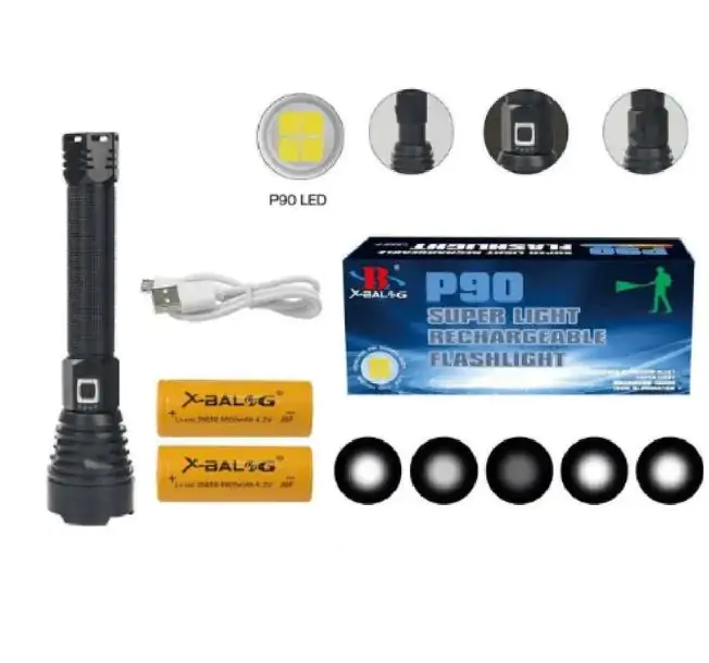 Купити оптом Купити Світлодіодний ручний ліхтар BL-601 (P90) акб 26650 2х оптом - ціна 516 грн в Україні , зображення 2