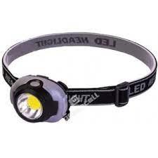 Купить оптом Фонарь налобный 1801-COB (на батарейках AAA)