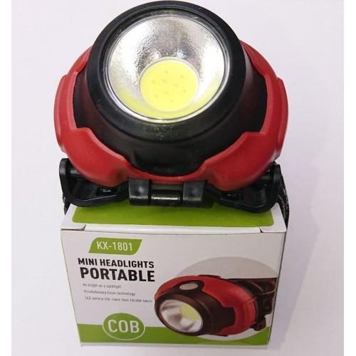 Купить оптом Фонарь налобный 1801-COB (на батарейках AAA) в Украине , изображение 2