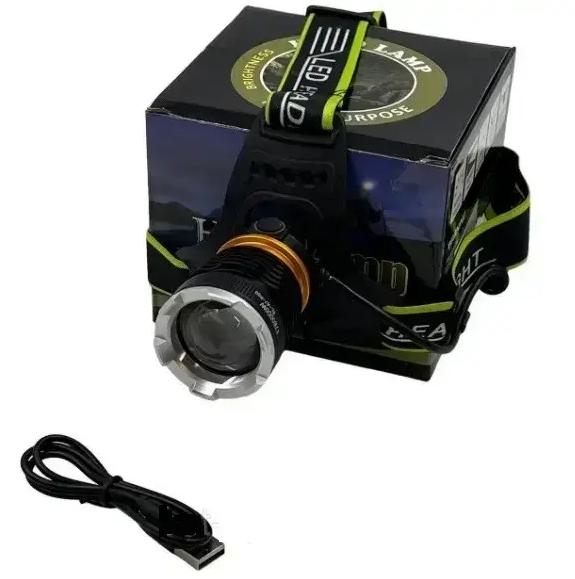 Купить оптом Налобный фонарь microUSB BL-A7 (диод P50) в Украине, изображение 2