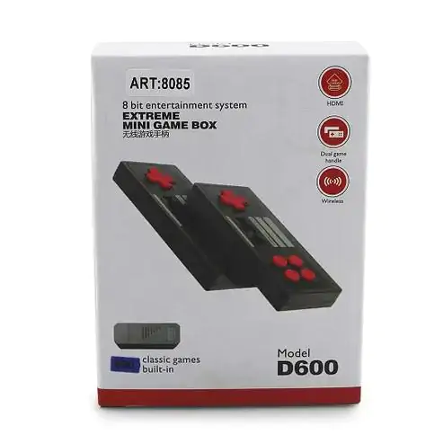 Купити оптом Купити Ігрова приставка GAME D600 з бездротовими джойстиками оптом - ціна 562 грн в Україні , зображення 2