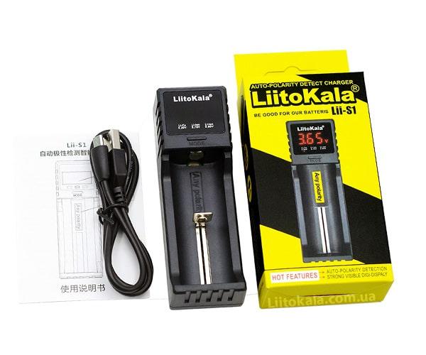 Купить оптом Зарядное на 1 аккумулятор LiitoKala Lii-S1 (универсальное)