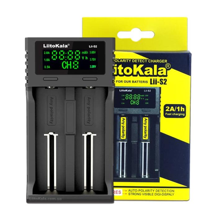 Купить оптом Зарядное на 2 аккумулятора LiitoKala Lii-S2 (универсальное)