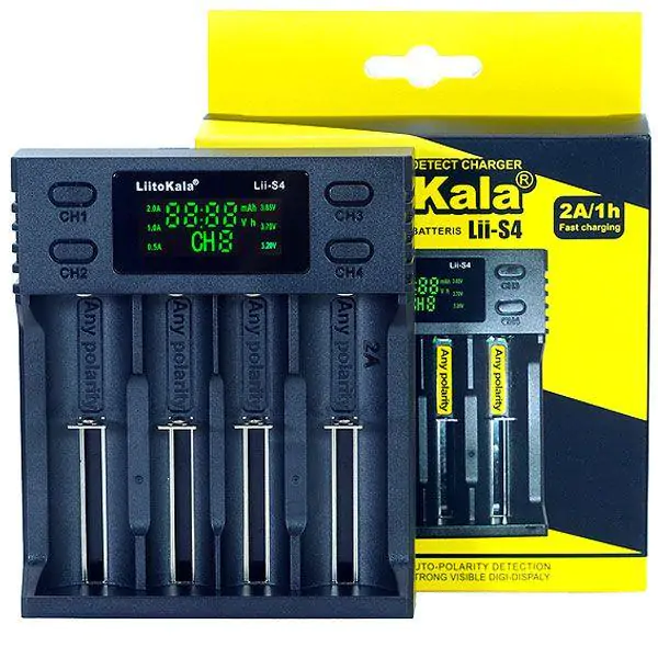 Купить оптом Зарядное на 4 аккумулятора LiitoKala Lii-S4 (универсальное) в Украине 