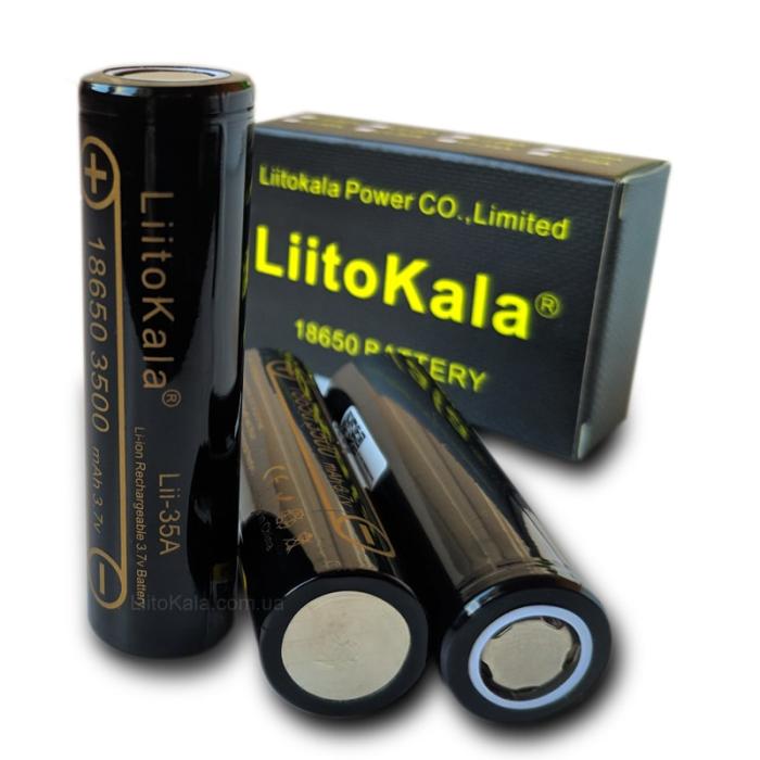 Купить оптом Аккумулятор высокотоковый 18650 LitoKala 35A 3500mAh (Original) в Украине