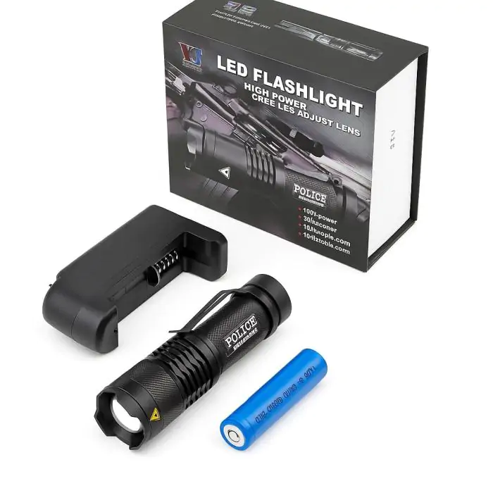 Купить оптом Ручной фонарик BL-8468 XPE (полный комплект) в Украине 