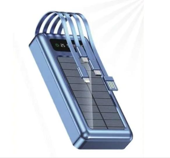 Купить оптом Аккумулятор PowerBank 20000 mAh (солнечная панель+шнуры для всех телефонов) в Украине, изображение 2