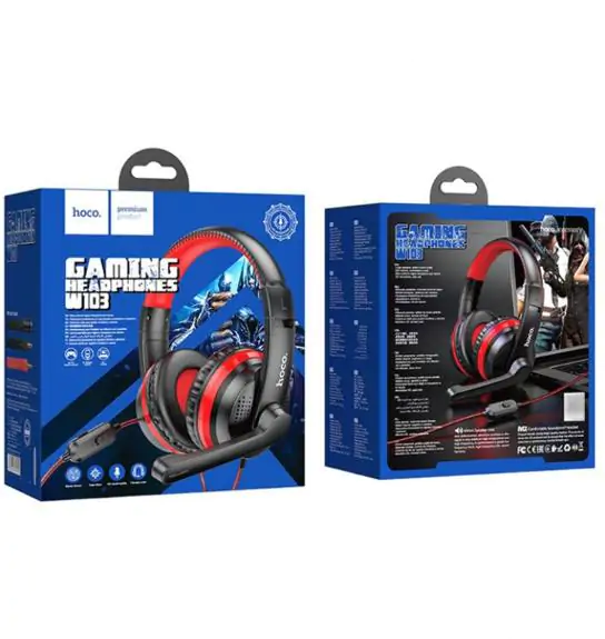 Купити оптом Купити Комп'ютерні ігрові навушники з мікрофоном HOCO W103 оптом - ціна 357 грн в Україні , зображення 3
