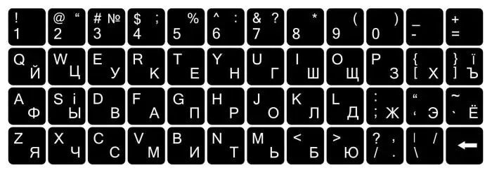 Купити оптом Купити Наклейки на клавіатуру Українська/Українська/Англійська (середні) оптом - ціна 21 грн в Україні 
