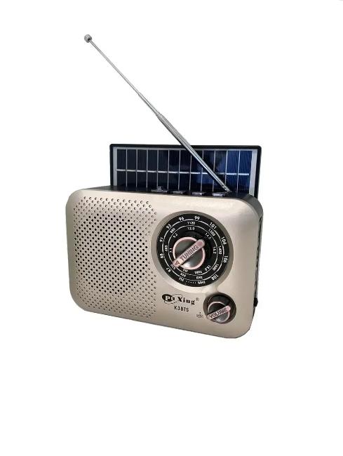 Купить оптом Приемник радио с флешкой PU Xing K3BTS (фонарь+SOLAR) в Украине