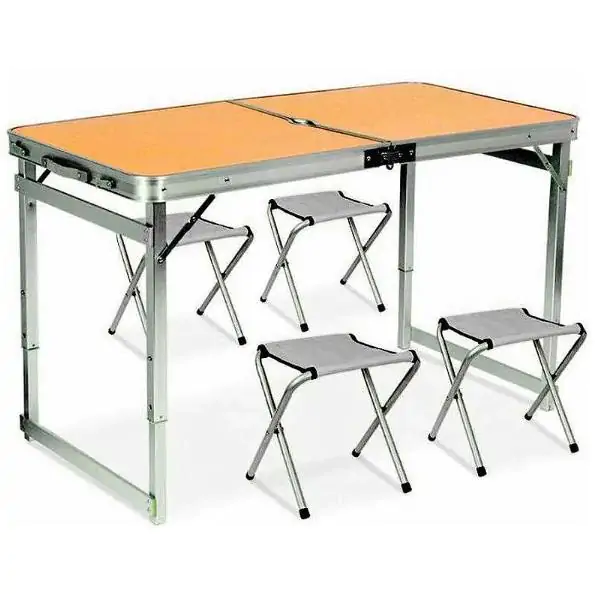 Купить оптом Стол складной туристический для пикника (4 стула) усиленный 4282 в Украине 