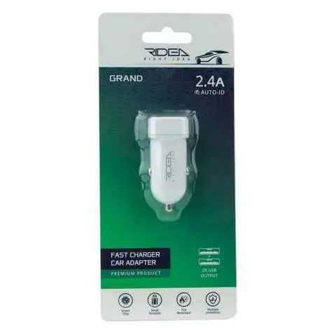 Купить оптом Автомобильное зарядное RIDEA RCC-21012 (2USB 2.4A) в Украине 