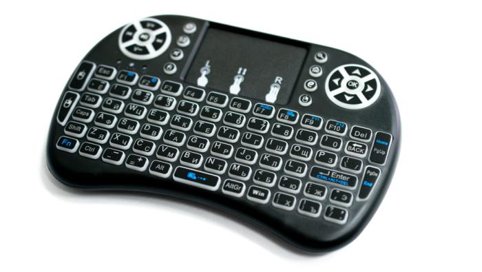 Купить оптом Клавиатура беспроводная MiniKeyboard ToouchPad MWK08 (АКБ в комплекте)