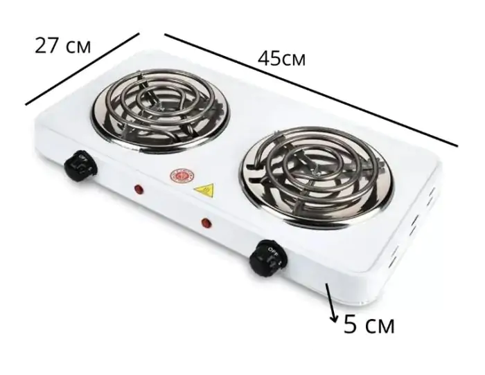 Купити оптом Купити Електро плита настільна спіраль (2 конфорки) JX-2020B оптом - ціна 419 грн в Україні 