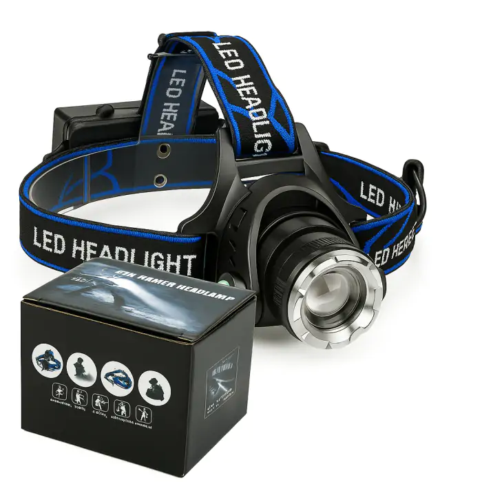 Купити оптом Купити Світлодіодний ліхтар налобний з датчиком руху BL-6699-V9 оптом - ціна 162 грн в Україні 