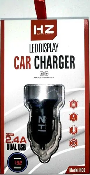 Купити оптом Купити Автомобільне зарядне HZ HC6 оптом - ціна 80 грн в Україні 