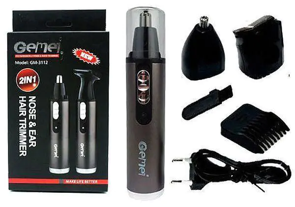 Купити оптом Купити Тример для носа вух бороди 2 в 1 GM-3112 оптом - ціна 144 грн в Україні 